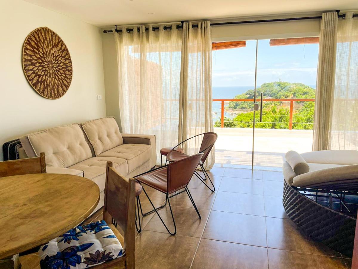 Pouso Do Sol - Apartamento Com Vista Panoramica Em Morro Morro de Sao Paulo Bagian luar foto